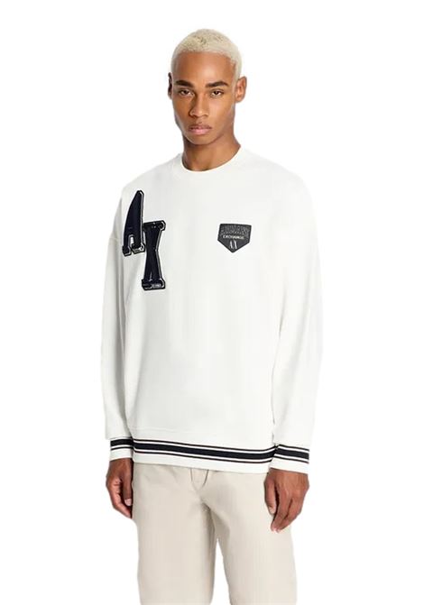Armani Sustainability Values crew-neck sweatshirt ARMANI EXCHANGE | sweaters | 6RZMJE ZJDPZ1116